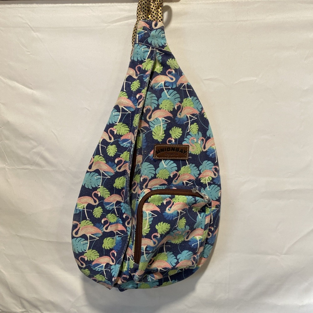 UnionBay Flamingo sling braid rope over the shoulder‎ bag Like A Kavu But Better